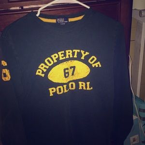 Long sleeve polo by ralph lauren